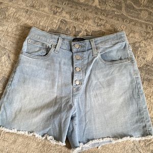 JCrew Mercantile Cut Off Long Denim Shorts